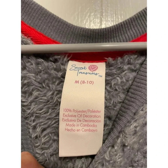 Secret Treasures Women’s Size Medium Ho Ho Ho Hot Chocolate Fuzzy Sweater - Picture 5 of 6